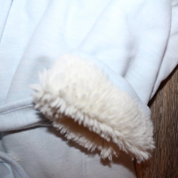 NWT UGG WOMEN'S PORTOLA PLUSH REVERSIBLE BATH ROBE BLUE - Picture 6 of 7